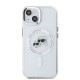 Husa Karl Lagerfeld IML K&CH Heads Metal Frame MagSafe pentru iPhone 14, Transparenta (Bakr, KLHMP14SHLSKCH) by www.silkase.ro