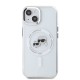 Husa Karl Lagerfeld IML K&CH Heads Metal Frame MagSafe pentru iPhone 15, Transparenta (Bakr, KLHMP15SHLSKCH) by www.silkase.ro