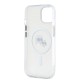 Husa Karl Lagerfeld IML K&CH Heads Metal Frame MagSafe pentru iPhone 15, Transparenta (Bakr, KLHMP15SHLSKCH) by www.silkase.ro