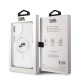 Husa Karl Lagerfeld IML K&CH Heads Metal Frame MagSafe pentru iPhone 15, Transparenta (Bakr, KLHMP15SHLSKCH) by www.silkase.ro