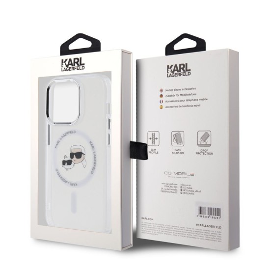 Husa Karl Lagerfeld IML K&CH Heads Metal Frame MagSafe pentru iPhone 15 Pro, Transparenta Husa Karl Lagerfeld IML K&CH Heads Metal Frame MagSafe pentru iPhone 15 Pro, Transparenta (Bakr, KLHMP15LHLSKCH) by www.silkase.ro