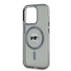 Husa Karl Lagerfeld IML Karl Head Metal Frame MagSafe pentru iPhone 15 Pro Max, Neagra (Bakr, KLHMP15XHLSKIK) by www.silkase.ro