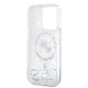 Husa Karl Lagerfeld Liquid Glitter Karl and Choupette Heads MagSafe pentru iPhone 15 Pro, Transparenta (Bakr, KLHMP15LLGKCSGH) by www.silkase.ro