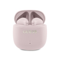 Căști Wireless TWS Guess Printed Classic Logo, Roz