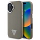Husa Guess PU Grained Triangle Logo pentru iPhone 16, Maro Husa Guess PU Grained Triangle Logo pentru iPhone 16, Maro (Bakr, GUHMP16SPGTSPSW) by www.silkase.ro