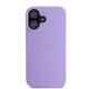 Husa Guess PU Grained Classic Logo MagSafe pentru iPhone 16, Mov (Bakr, GUHMP16SPGHSMMU) by www.silkase.ro