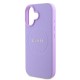 Husa Guess PU Grained Classic Logo MagSafe pentru iPhone 16, Mov (Bakr, GUHMP16SPGHSMMU) by www.silkase.ro