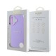 Husa Guess PU Grained Classic Logo MagSafe pentru iPhone 16, Mov (Bakr, GUHMP16SPGHSMMU) by www.silkase.ro