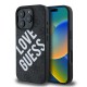 Husa Guess PU Leather 4G Big Love Logo MagSafe pentru iPhone 16 Pro, Neagra (Bakr, GUHMP16LP4PLGWK) by www.silkase.ro