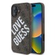 Husa Guess PU Leather 4G Big Love Logo MagSafe pentru iPhone 16, Maro (Bakr, GUHMP16SP4PLGWW) by www.silkase.ro