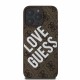 Husa Guess PU Leather 4G Big Love Logo MagSafe pentru iPhone 16 Pro Max, Maro (Bakr, GUHMP16XP4PLGWW) by www.silkase.ro