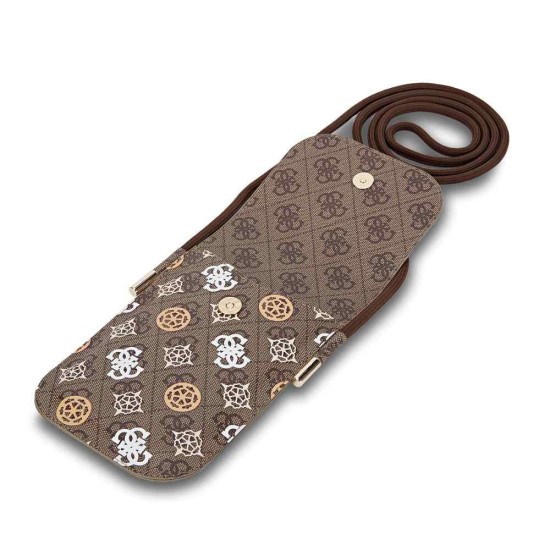 Geantă de Umăr / Portofel Telefon Guess PU 4G Peony Multicolor, Maro Geantă de Umăr / Portofel Telefon Guess PU 4G Peony Multicolor, Maro (Bakr, GUOWBP4PEWPW) by www.silkase.ro