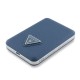 Baterie Externă Guess PU Grained Triangle Logo MagSafe 5000mAh, Albastră (Bakr, GUPB5FPGTSPSB) by www.silkase.ro
