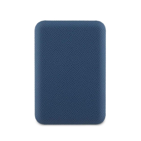 Baterie Externă Guess PU Grained Triangle Logo MagSafe 5000mAh, Albastră (Bakr, GUPB5FPGTSPSB) by www.silkase.ro