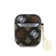 Husa Guess PU 4G Peony Charm pentru AirPods 1 / 2, Maro Husa Guess PU 4G Peony Charm pentru AirPods 1 / 2, Maro (Bakr, GUA2P4RPEW) by www.silkase.ro