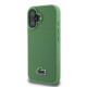 Husa Lacoste Iconic Petit Pique Woven Logo MagSafe pentru iPhone 16, Verde (Bakr, LCHMP16SPVCN) by www.silkase.ro