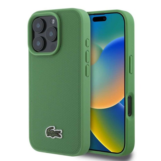 Husa Lacoste Iconic Petit Pique Woven Logo MagSafe pentru iPhone 16 Pro, Verde Husa Lacoste Iconic Petit Pique Woven Logo MagSafe pentru iPhone 16 Pro, Verde (Bakr, LCHMP16LPVCN) by www.silkase.ro