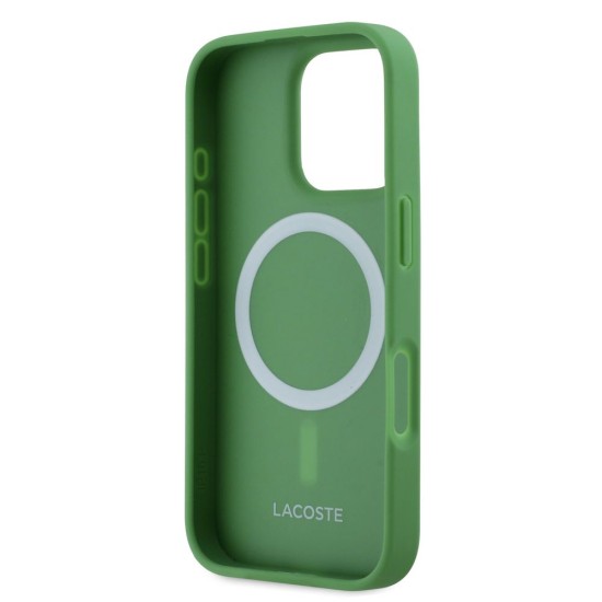 Husa Lacoste Iconic Petit Pique Woven Logo MagSafe pentru iPhone 16 Pro, Verde Husa Lacoste Iconic Petit Pique Woven Logo MagSafe pentru iPhone 16 Pro, Verde (Bakr, LCHMP16LPVCN) by www.silkase.ro