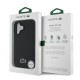Husa Lacoste Iconic Petit Pique Woven Logo MagSafe pentru iPhone 16, Neagra (Bakr, LCHMP16SPVCK) by www.silkase.ro