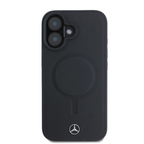 Husa Mercedes Smooth Leather MagSafe pentru iPhone 16 Plus, Neagra Husa Mercedes Smooth Leather MagSafe pentru iPhone 16 Plus, Neagra (Bakr, MEHMP16M23RCMK) by www.silkase.ro