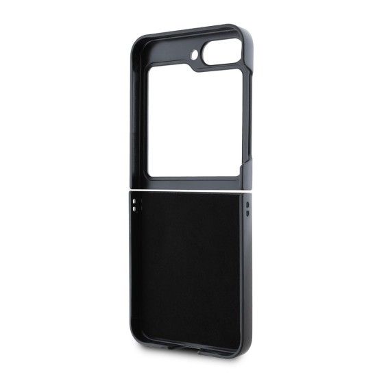 Husă Guess PU 4G Metal Logo pentru Samsung Galaxy Z Flip 6 / 7 FE, Grey (Bakr, GUHCZF64GMGGR) by www.silkase.ro