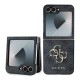 Husă Guess PU 4G Metal Logo pentru Samsung Galaxy Z Flip 6 / 7 FE, Grey (Bakr, GUHCZF64GMGGR) by www.silkase.ro