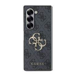 Husa Guess PU 4G Metal Logo pentru Samsung Galaxy Z Fold 6, Gri Husa Guess PU 4G Metal Logo pentru Samsung Galaxy Z Fold 6, Gri