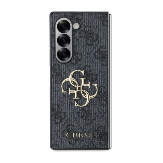 Husa Guess PU 4G Metal Logo pentru Samsung Galaxy Z Fold 6, Gri (Bakr, GUHCZFD64GMGGR) by www.silkase.ro