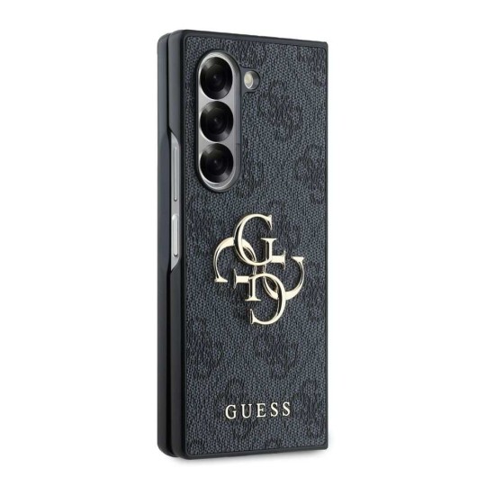 Husa Guess PU 4G Metal Logo pentru Samsung Galaxy Z Fold 6, Gri (Bakr, GUHCZFD64GMGGR) by www.silkase.ro