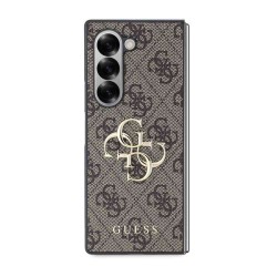 Husa Guess PU 4G Metal Logo pentru Samsung Galaxy Z Fold 6, Maro Husa Guess PU 4G Metal Logo pentru Samsung Galaxy Z Fold 6, Maro