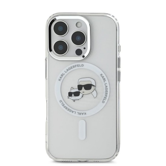 Husa Karl Lagerfeld IML K&CH Heads Metal Frame MagSafe pentru iPhone 16 Pro Max, Transparenta Husa Karl Lagerfeld IML K&CH Heads Metal Frame MagSafe pentru iPhone 16 Pro Max, Transparenta (Bakr, KLHMP16XHLSKCH) by www.silkase.ro
