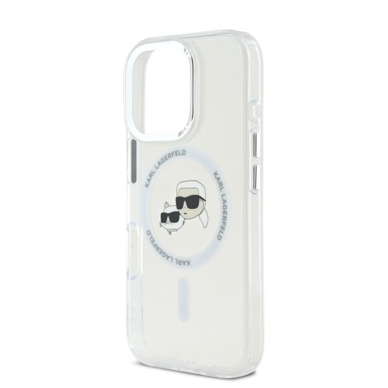 Husa Karl Lagerfeld IML K&CH Heads Metal Frame MagSafe pentru iPhone 16 Pro Max, Transparenta Husa Karl Lagerfeld IML K&CH Heads Metal Frame MagSafe pentru iPhone 16 Pro Max, Transparenta (Bakr, KLHMP16XHLSKCH) by www.silkase.ro