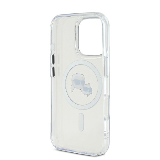 Husa Karl Lagerfeld IML K&CH Heads Metal Frame MagSafe pentru iPhone 16 Pro Max, Transparenta Husa Karl Lagerfeld IML K&CH Heads Metal Frame MagSafe pentru iPhone 16 Pro Max, Transparenta (Bakr, KLHMP16XHLSKCH) by www.silkase.ro