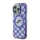 Husa Karl Lagerfeld IML Monogram K&CH Heads MagSafe pentru iPhone 16 Pro, Mov (Bakr, KLHMP16LHMCKMHU) by www.silkase.ro