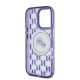 Husa Karl Lagerfeld IML Monogram K&CH Heads MagSafe pentru iPhone 16 Pro, Mov (Bakr, KLHMP16LHMCKMHU) by www.silkase.ro