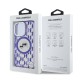 Husa Karl Lagerfeld IML Monogram K&CH Heads MagSafe pentru iPhone 16 Pro, Mov (Bakr, KLHMP16LHMCKMHU) by www.silkase.ro