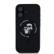 Husa Karl Lagerfeld Liquid Silicone Karl and Choupette MagSafe pentru iPhone 16 Plus, Neagra (Bakr, KLHMP16MSCMKCRHK) by www.silkase.ro