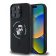 Husa Karl Lagerfeld Liquid Silicone Karl and Choupette MagSafe pentru iPhone 16 Pro Max, Neagra (Bakr, KLHMP16XSCMKCRHK) by www.silkase.ro