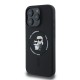 Husa Karl Lagerfeld Liquid Silicone Karl and Choupette MagSafe pentru iPhone 16 Pro Max, Neagra (Bakr, KLHMP16XSCMKCRHK) by www.silkase.ro