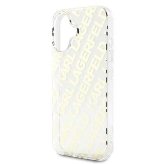 Husa Karl Lagerfeld IML Electroplated Repeated Logo pentru iPhone 16, Aurie Husa Karl Lagerfeld IML Electroplated Repeated Logo pentru iPhone 16, Aurie (Bakr, KLHCP16SHKFOEMD) by www.silkase.ro