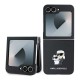 Husa Karl Lagerfeld PU Saffiano Karl and Choupette pentru Samsung Galaxy Z Flip 6 / 7 FE, Neagra (Bakr, KLHCZF6SAPKCNPK) by www.silkase.ro
