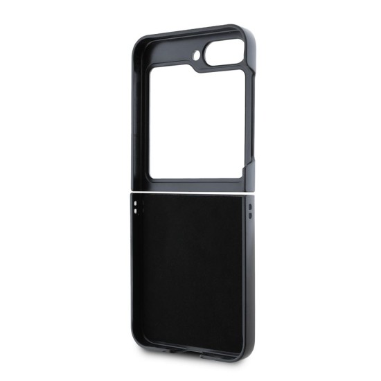 Husa Karl Lagerfeld PU Saffiano Karl and Choupette pentru Samsung Galaxy Z Flip 6 / 7 FE, Neagra (Bakr, KLHCZF6SAPKCNPK) by www.silkase.ro