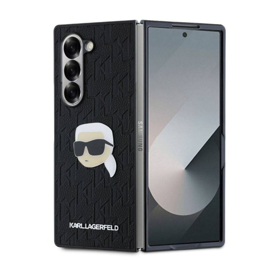 Husa Karl Lagerfeld PU Saffiano Monogram Karl Head pentru Samsung Galaxy Z Fold 6, Neagra (Bakr, KLHCZFD6PGKSKIHK) by www.silkase.ro