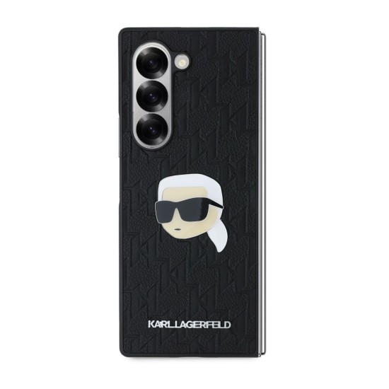 Husa Karl Lagerfeld PU Saffiano Monogram Karl Head pentru Samsung Galaxy Z Fold 6, Neagra (Bakr, KLHCZFD6PGKSKIHK) by www.silkase.ro