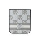 Husa DKNY Premium din Piele Ecologica cu Model Caro si Dungi pentru Samsung Galaxy Z Flip 6/7 FE, Beige (Bakr, DKHCZF6PCPTSSE) by www.silkase.ro
