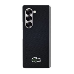 Husa Lacoste Iconic Petit Pique Woven Logo MagSafe pentru Samsung Galaxy Z Fold 6, Neagra Husa Lacoste Iconic Petit Pique Woven Logo MagSafe pentru Samsung Galaxy Z Fold 6, Neagra