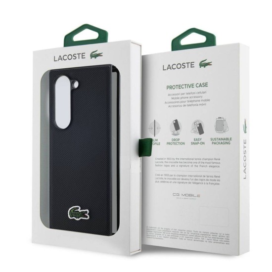 Husa Lacoste Iconic Petit Pique Woven Logo MagSafe pentru Samsung Galaxy Z Fold 6, Neagra Husa Lacoste Iconic Petit Pique Woven Logo MagSafe pentru Samsung Galaxy Z Fold 6, Neagra (Bakr, LCHMZFD6PVCK) by www.silkase.ro