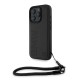 Husa BMW Piele Signature pentru iPhone 16 Pro, Neagră, cu Curea (Bakr, BMHCP16L23RMRLK) by www.silkase.ro