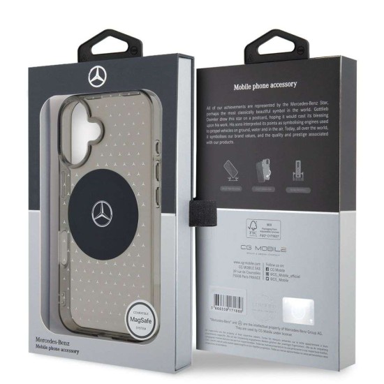 Husa Mercedes PC/TPU Star Pattern MagSafe pentru iPhone 16 Plus, Neagra Husa Mercedes PC/TPU Star Pattern MagSafe pentru iPhone 16 Plus, Neagra (Bakr, MEHMP16M23HCPK) by www.silkase.ro