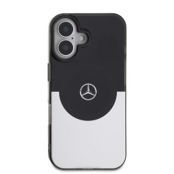 Husa Mercedes PC/TPU Double Layer MagSafe pentru iPhone 16, Negru/Argintiu Husa Mercedes PC/TPU Double Layer MagSafe pentru iPhone 16, Negru/Argintiu